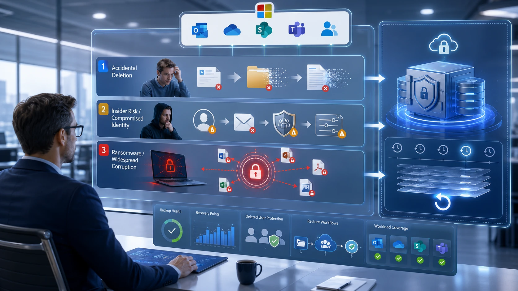 Microsoft 365 Backup Gaps: What IT Teams Should Protect Beyond Built-in Retention 1 Email, Files, Teams, and SharePoint Recovery Needs