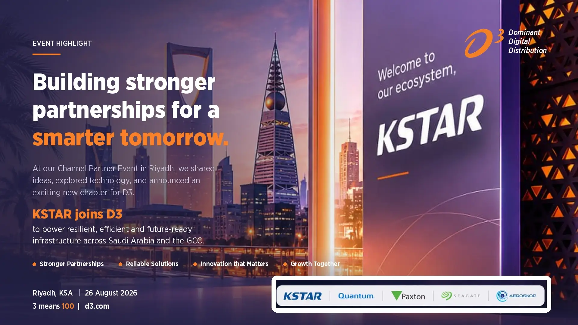 DigiDisti | D3 | Dominant Digital Distribution 8 d3 welcomes kstar riyadh partner event