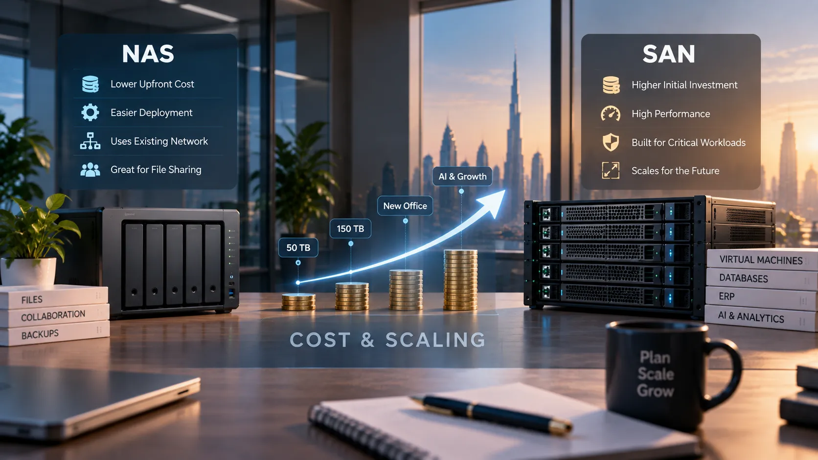 NAS vs SAN: Choosing Storage for Your Business 4 Cost and Expansion Trade-Offs