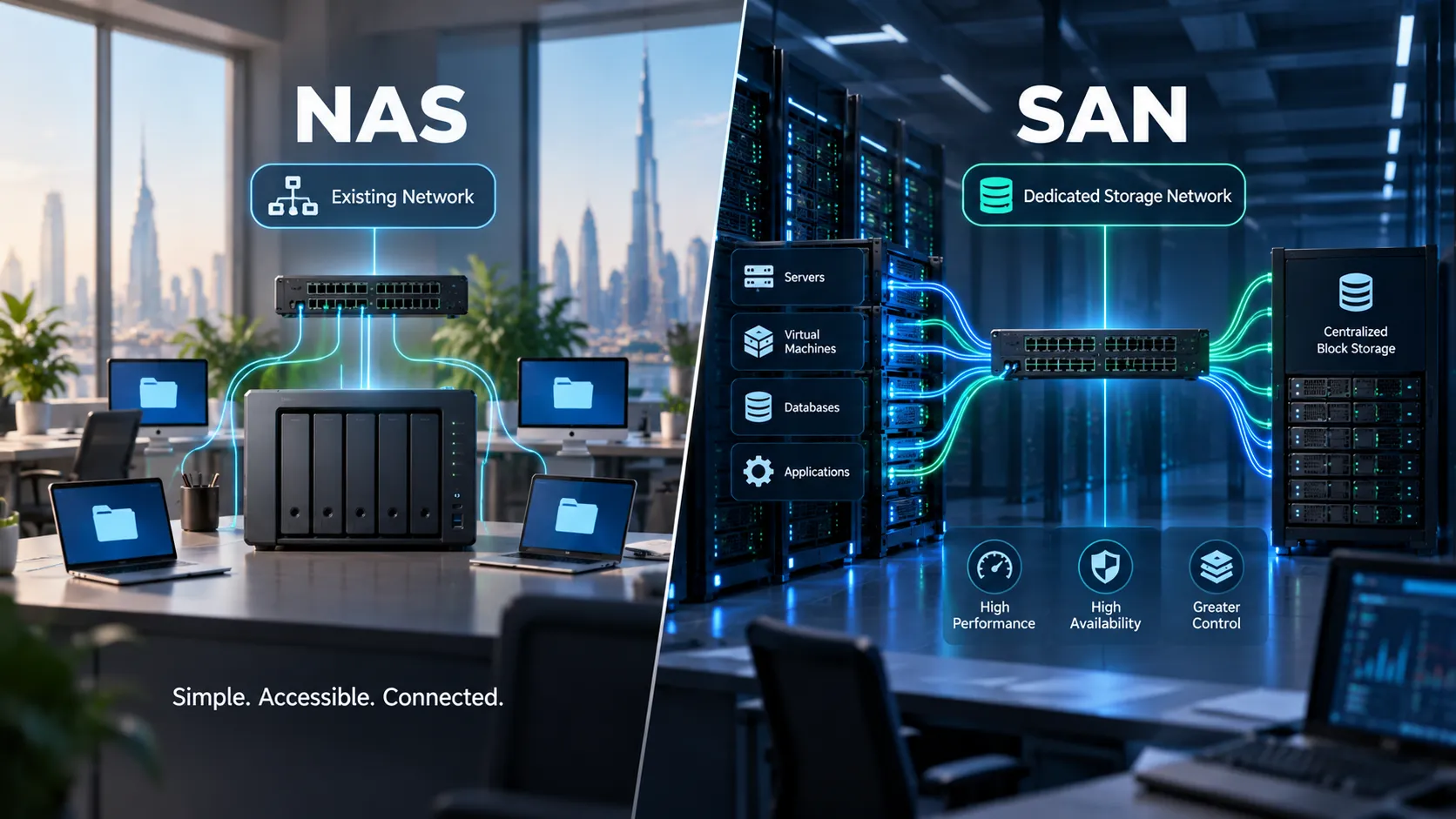 NAS vs SAN: Choosing Storage for Your Business 3 Network and Management Requirements