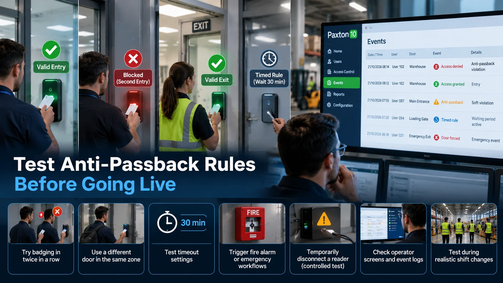 Anti-Passback Access Control: How It Works 3 Test Rules Before Going Live