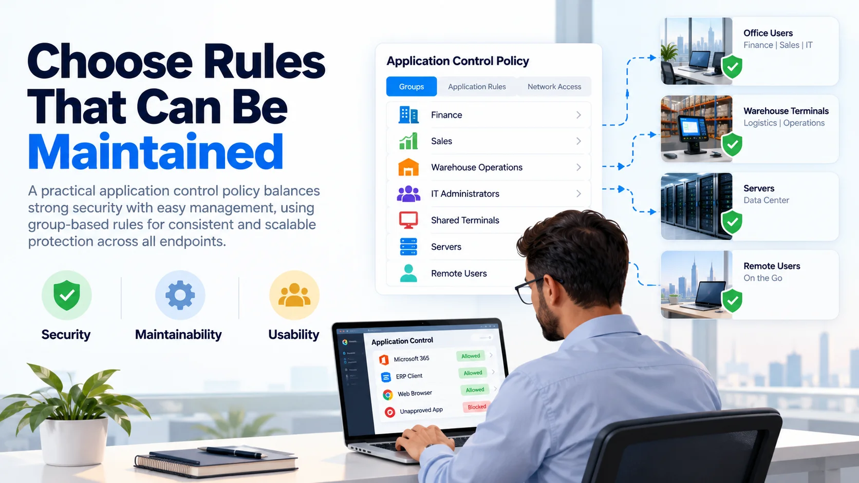 Application Control; Blocking Unapproved Software 2 Choose Rules That Can Be Maintained