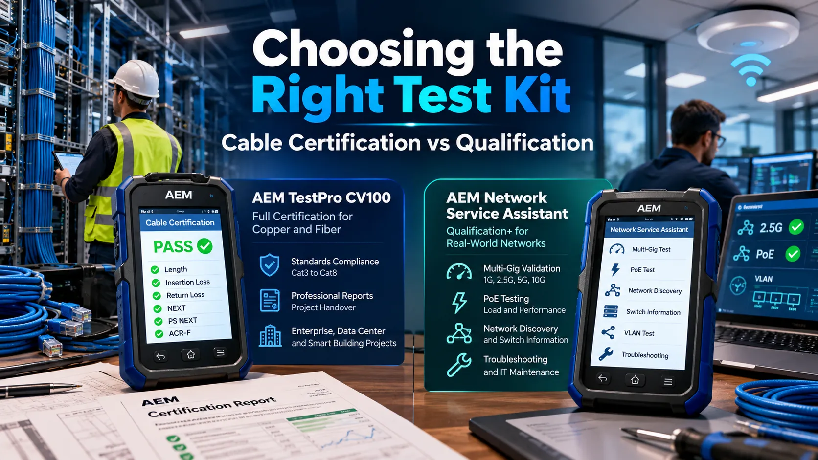 Cable Certification vs Qualification: Which Test? 3 Choosing the Right Test Kit