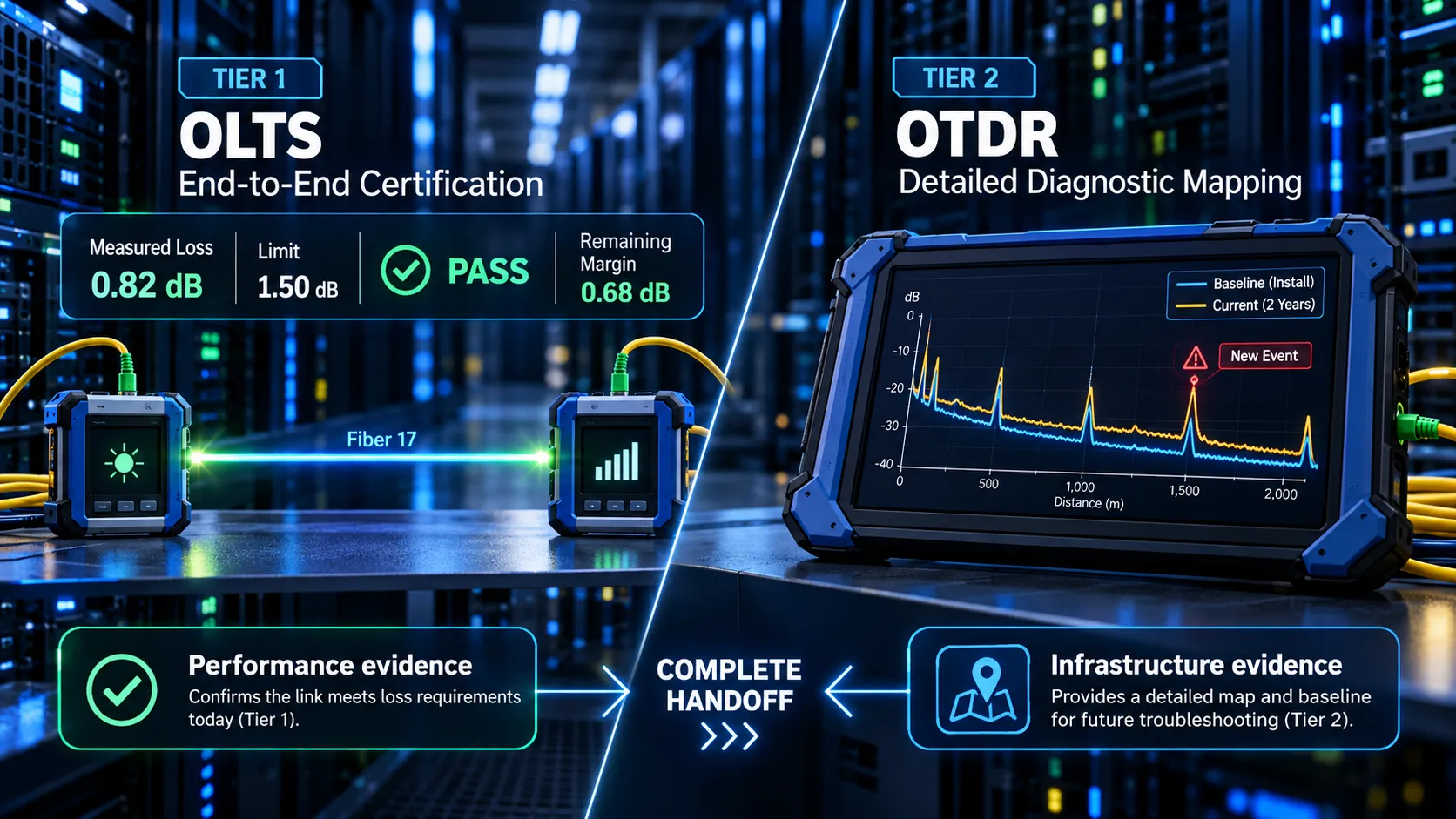 OLTS vs OTDR: Choosing the Right Fiber Test 2 When a Project Needs Both Tests