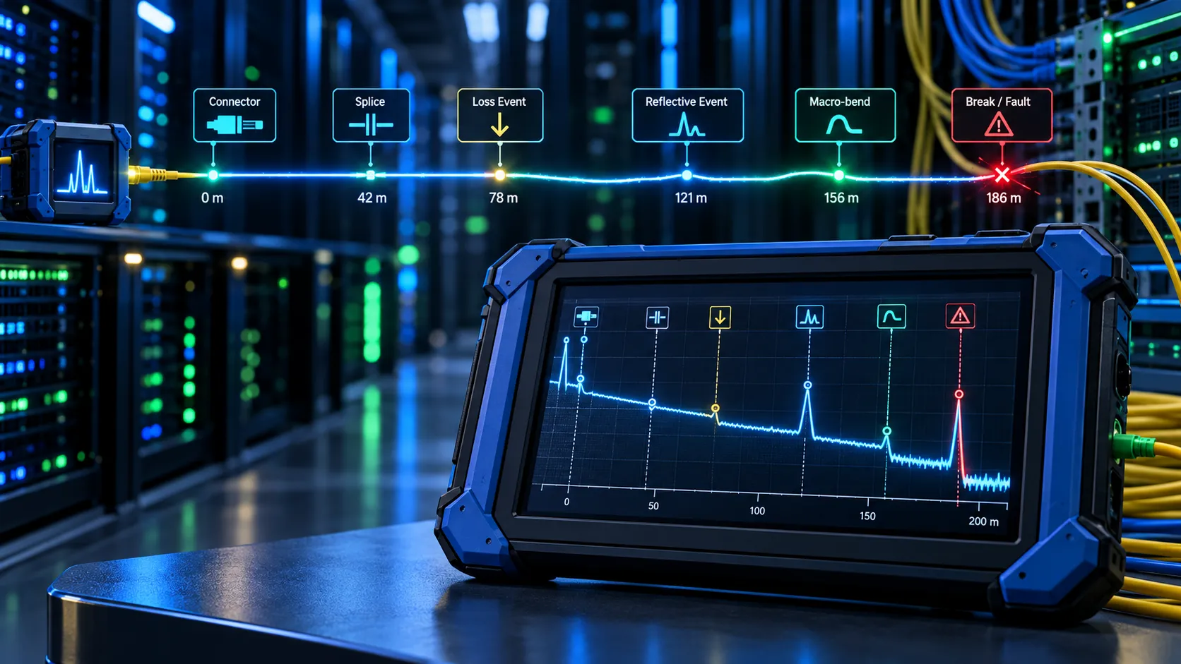 OLTS vs OTDR: Choosing the Right Fiber Test 1 What an OTDR Reveals
