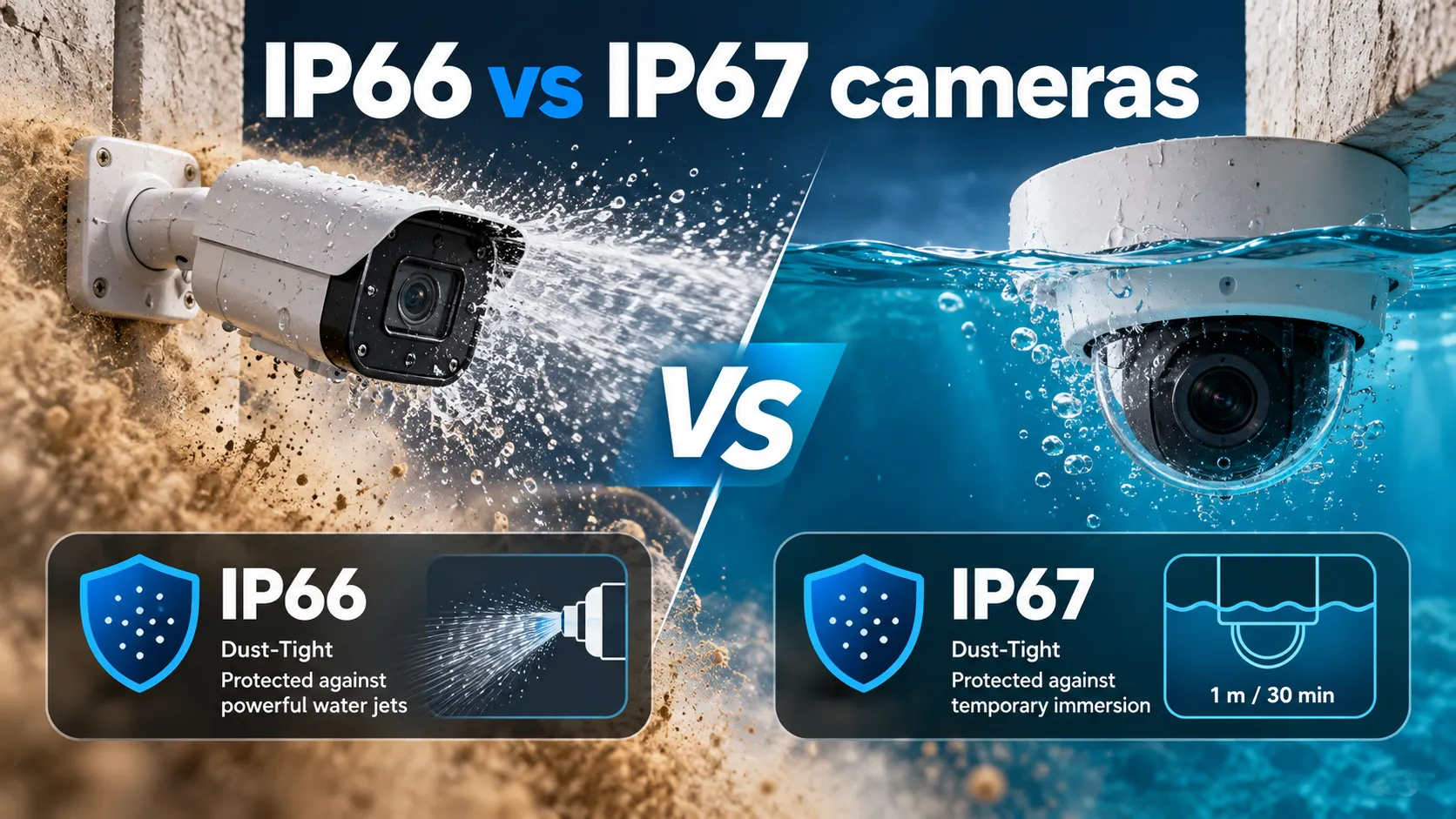 IP66 vs IP67 cameras: Water Protection and IK10 Ratings Explained 3 What These Ratings Do Not Cover